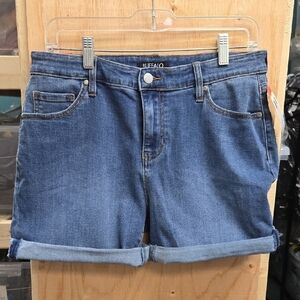 Buffalo David Bitton Size 8 Medium Wash Teagan High Rise Stretch Denim Shorts